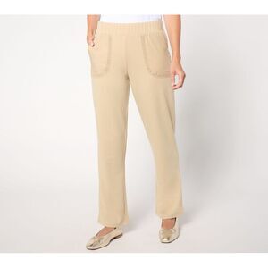 Fashion Women's Plus Sz Pants 1X LOGO Life by Lori Goldstein Wide Brown A659321